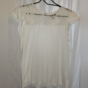 Banana Republic Mesh Lace Top